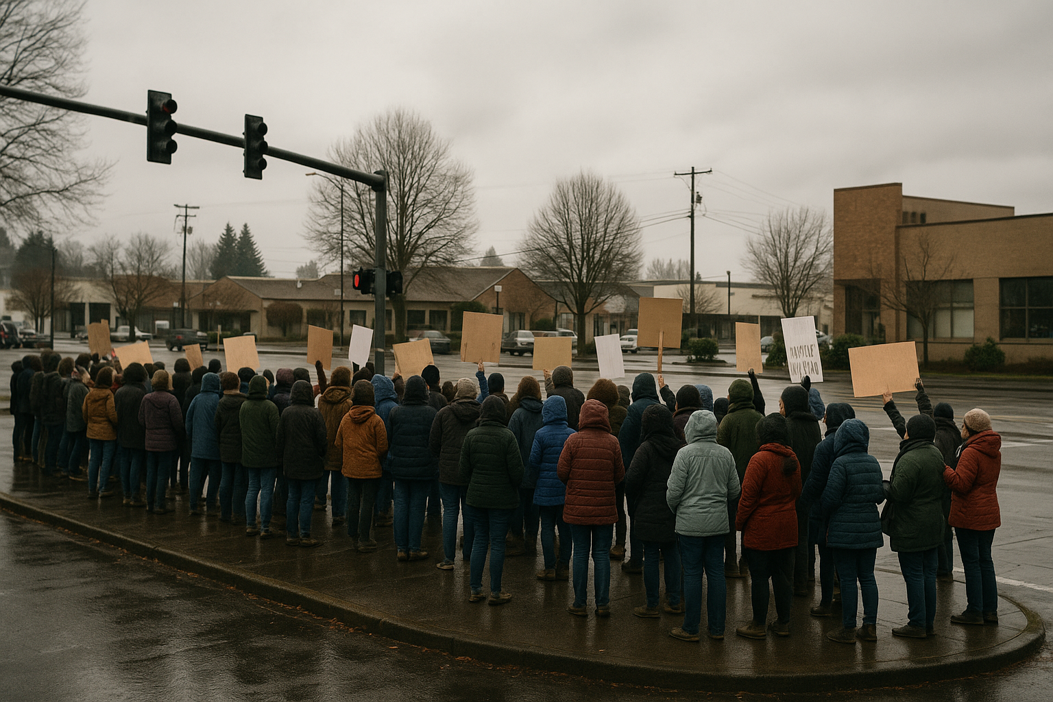 “ICE OUT” protest drew crowds across Longview and Kelso, organizers say