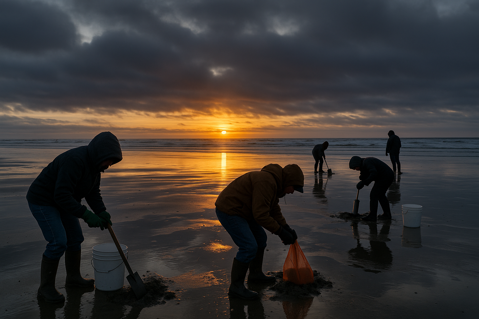 Razor Clam Digs Open at Long Beach Ahead of Super Bowl Weekend
