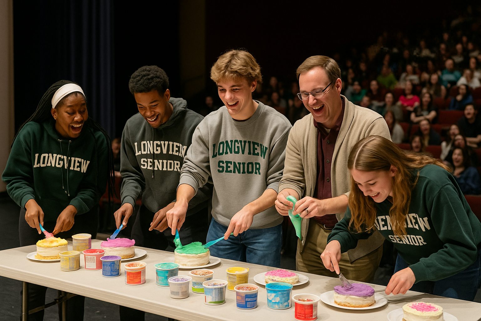 Longview Seniors Face Off with Staff in ‘Nailed It!’ Cake Decorating Contest