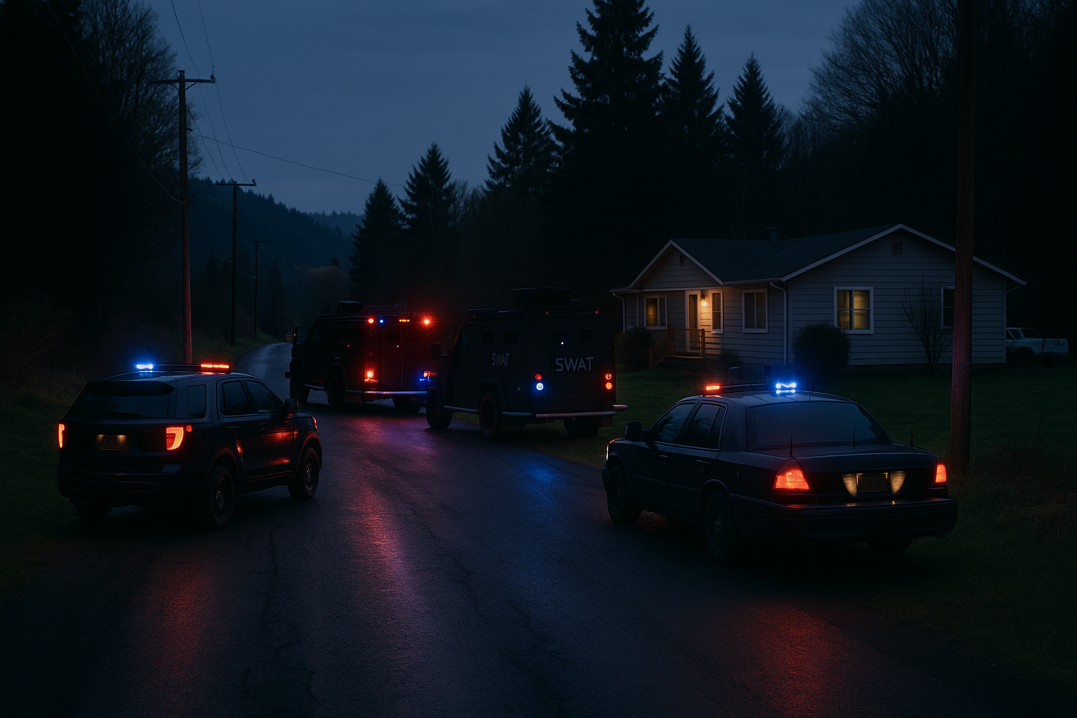 Kalama SWAT Standoff Ends in Apparent Suicide of Wanted Longview Man