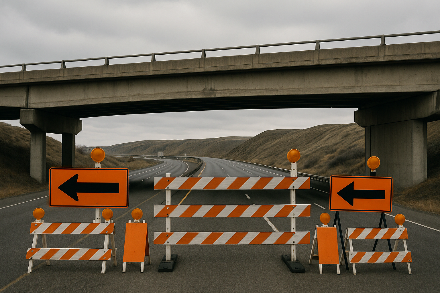 WSDOT closes Hansen Road overpass over I-90 in Moses Lake after inspection finds deterioration