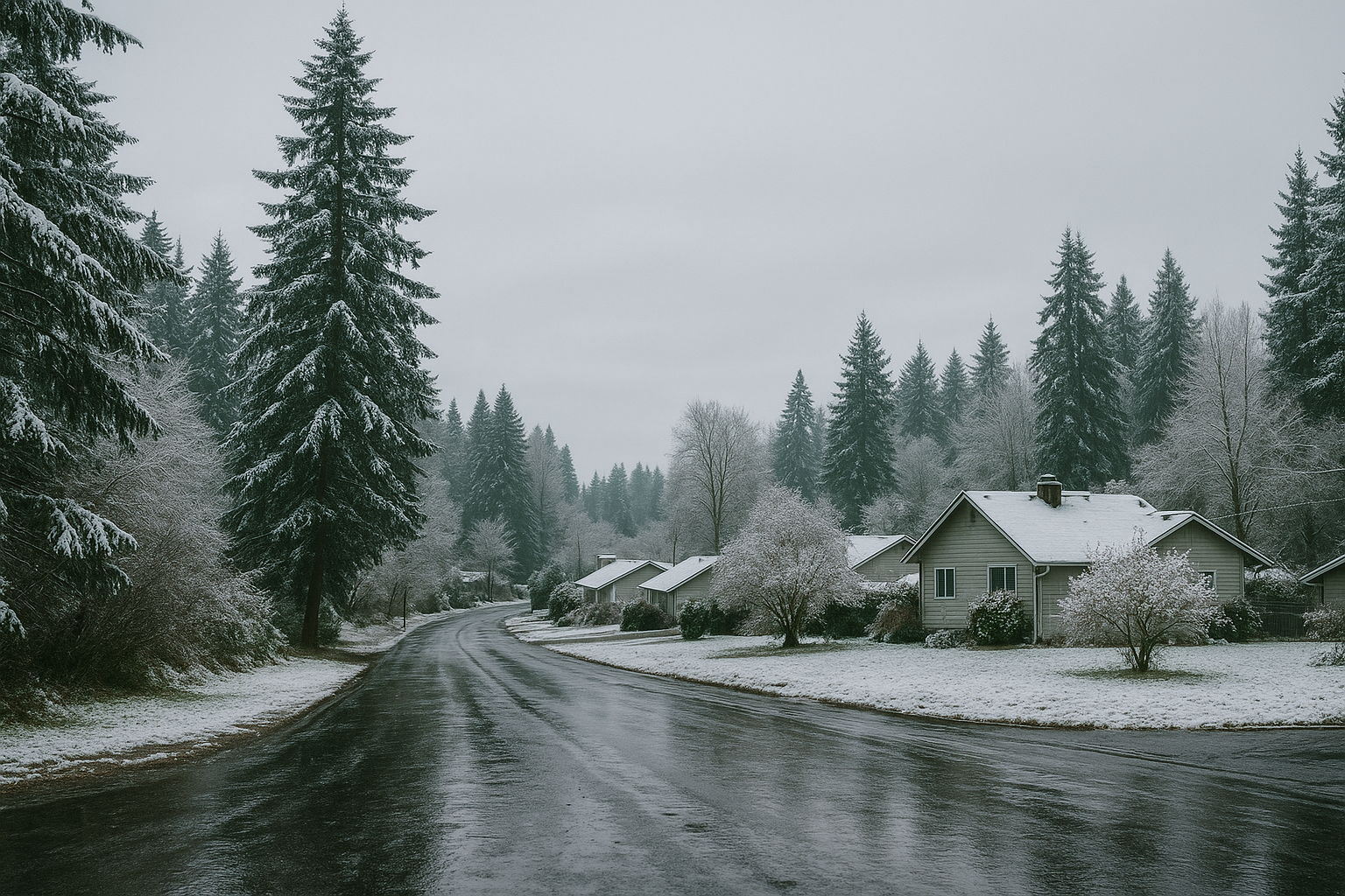Brief Winter Burst Brings Snow and Graupel to Parts of Clark County
