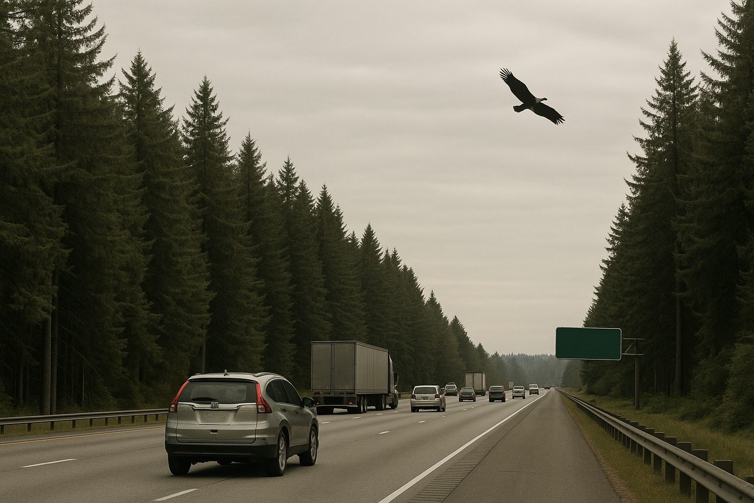 Bald Eagle Survives Collision on I‑5; Rescuers Report Bird is Recovering