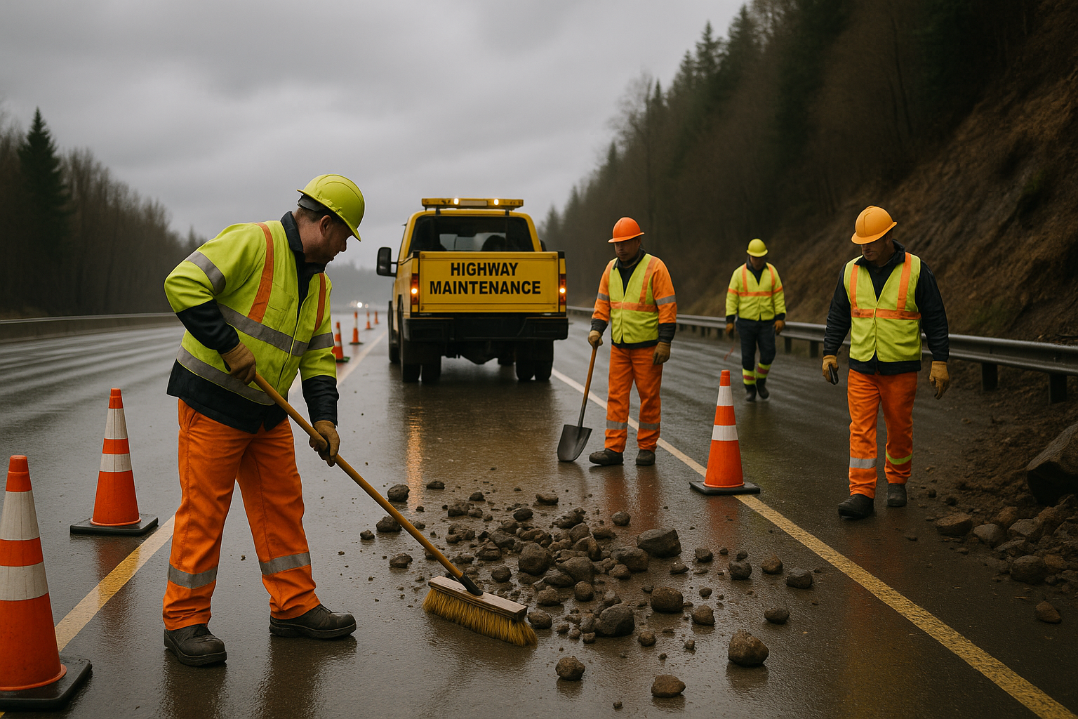 Rockfall on I‑5 in Portland Slows Cross‑State Traffic; ODOT Cites Ongoing High‑Water Conditions