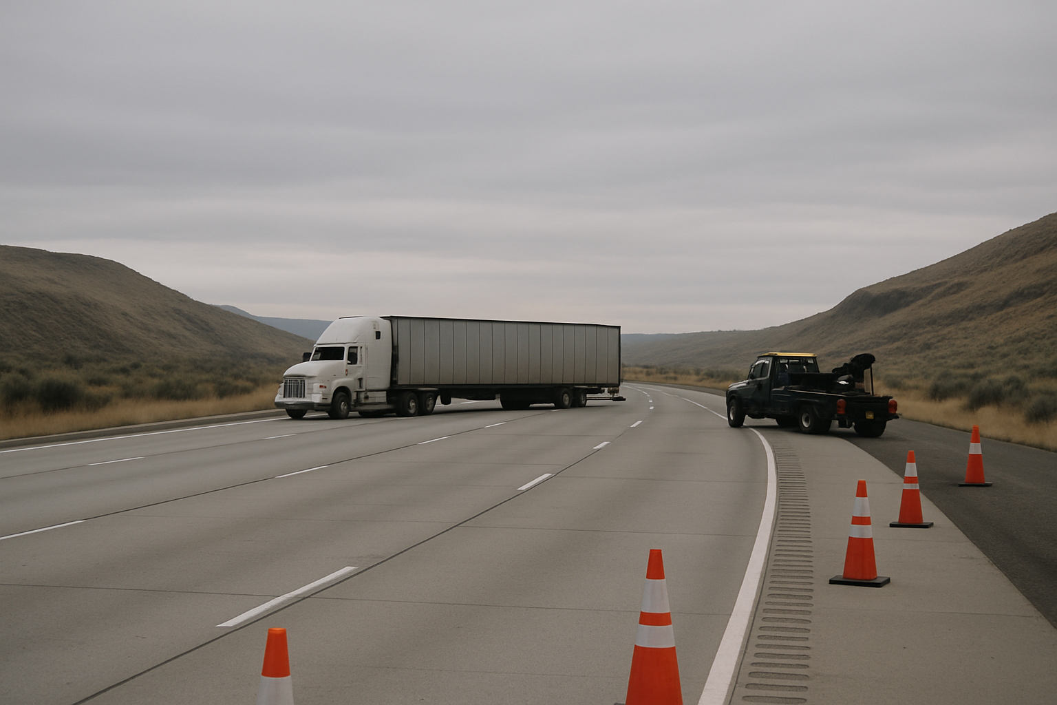 Jackknifed Semi Blocks I‑82 Westbound Near Yakima; State Patrol Urges Drivers to Expect Delays