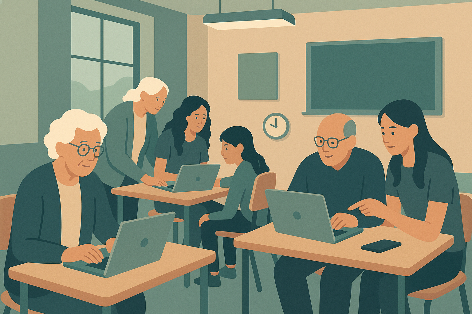 Battle Ground Seniors Build Digital Confidence with Help from Local Students