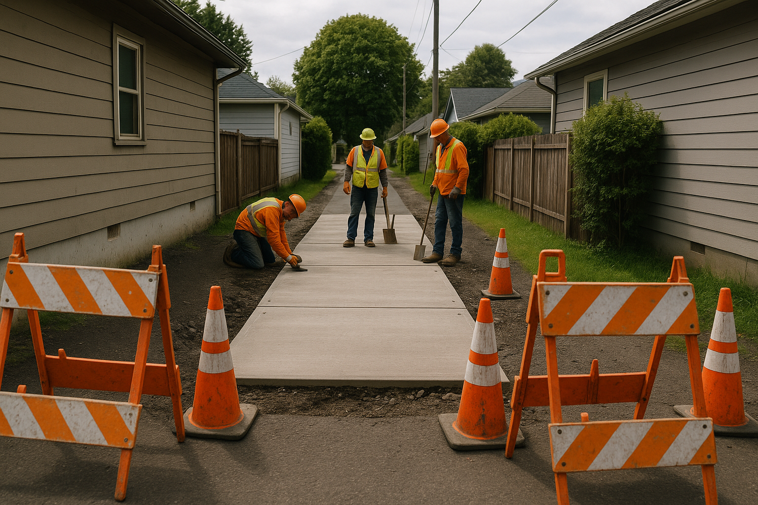 Alley Closure Behind 28th Avenue in Longview for Concrete Replacement