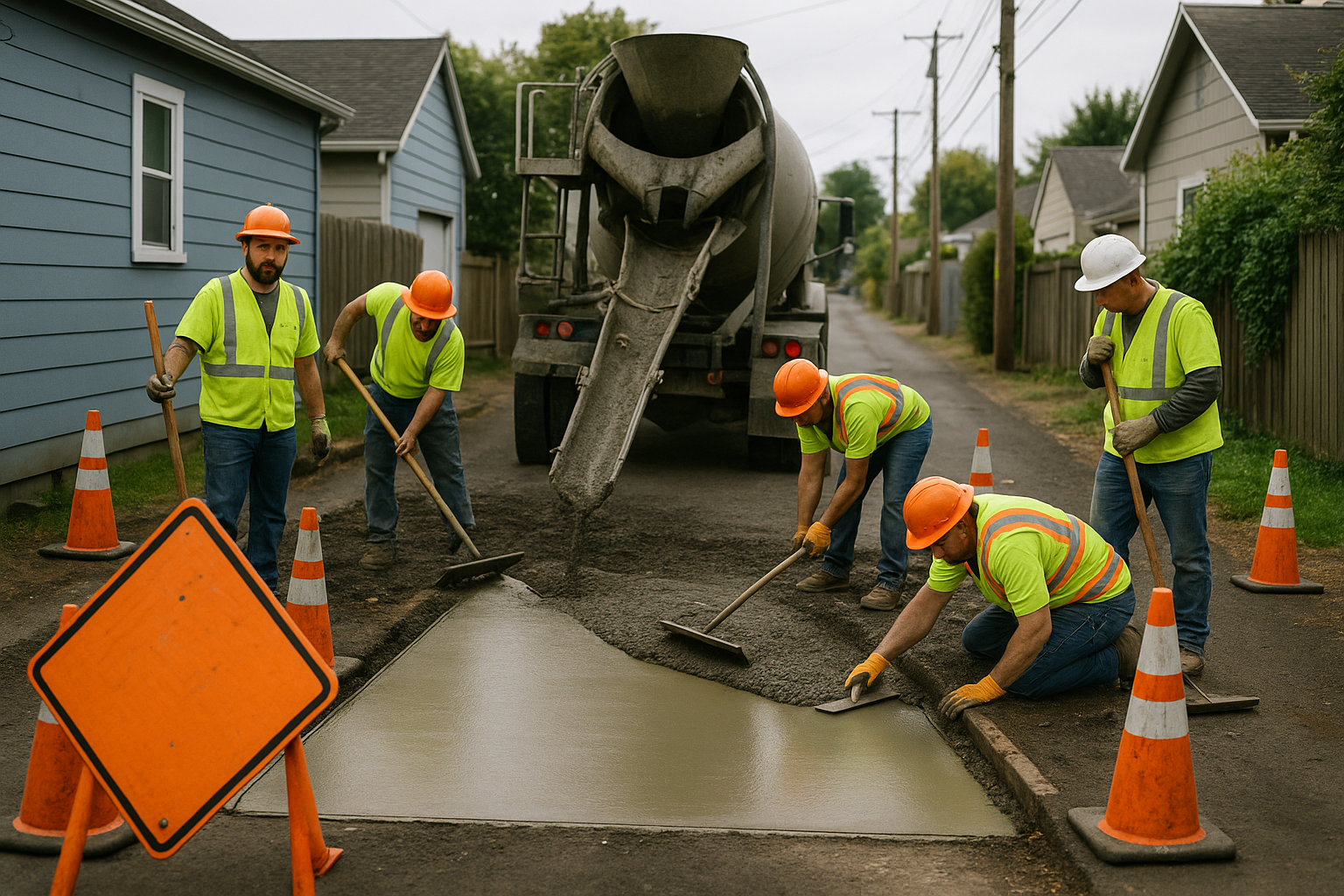 Temporary Alley Closure Underway Behind 28th Avenue in Longview