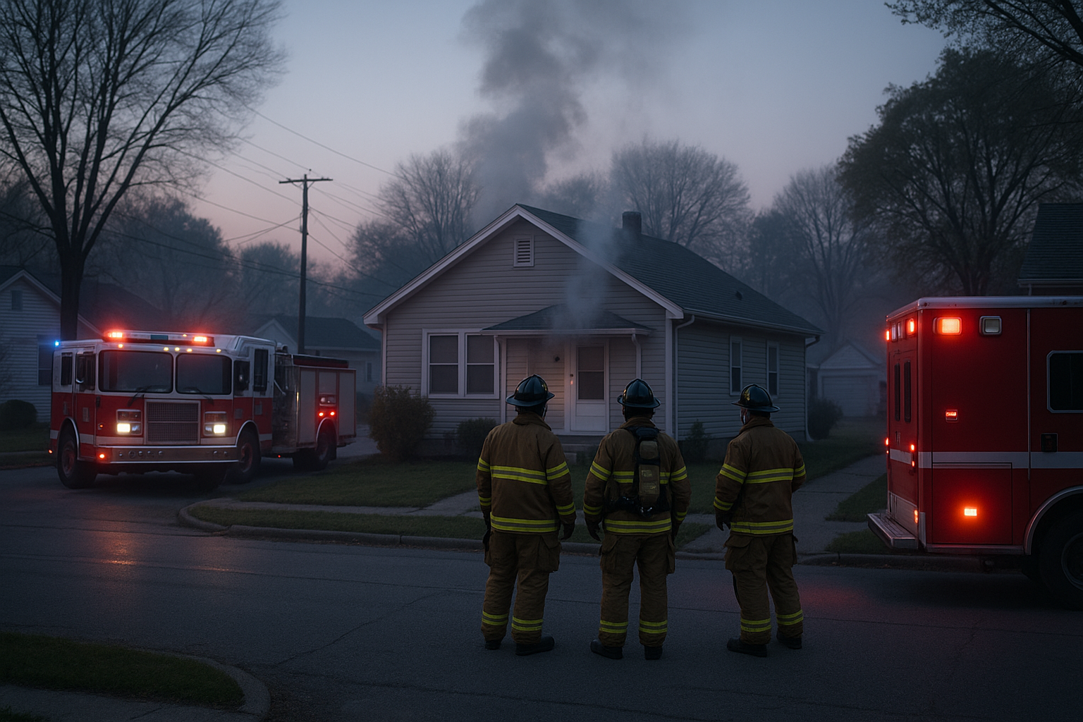 Early-Morning Garage Fire in West Longview Contained Quickly, No Injuries Reported