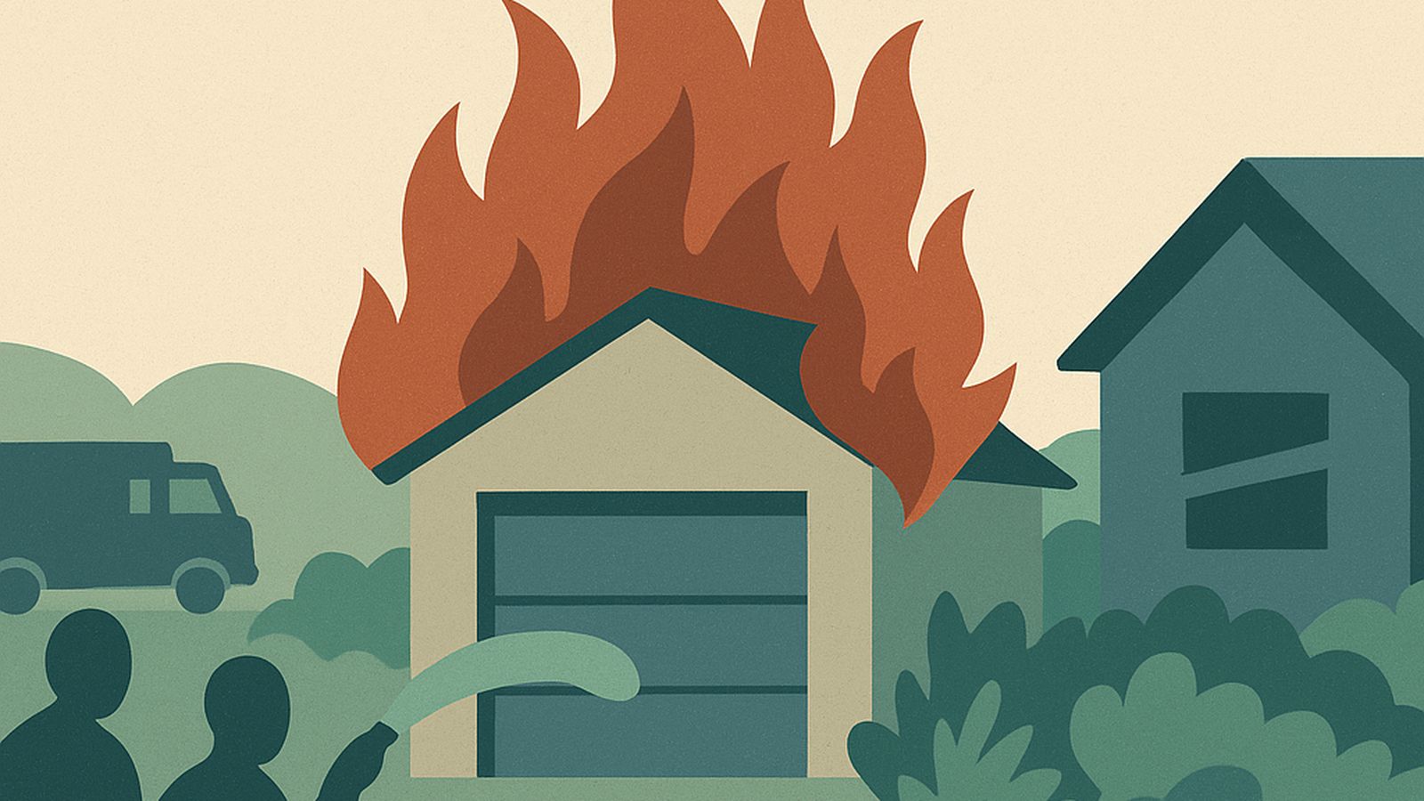 Trash burning destroys detached garage in Vancouver